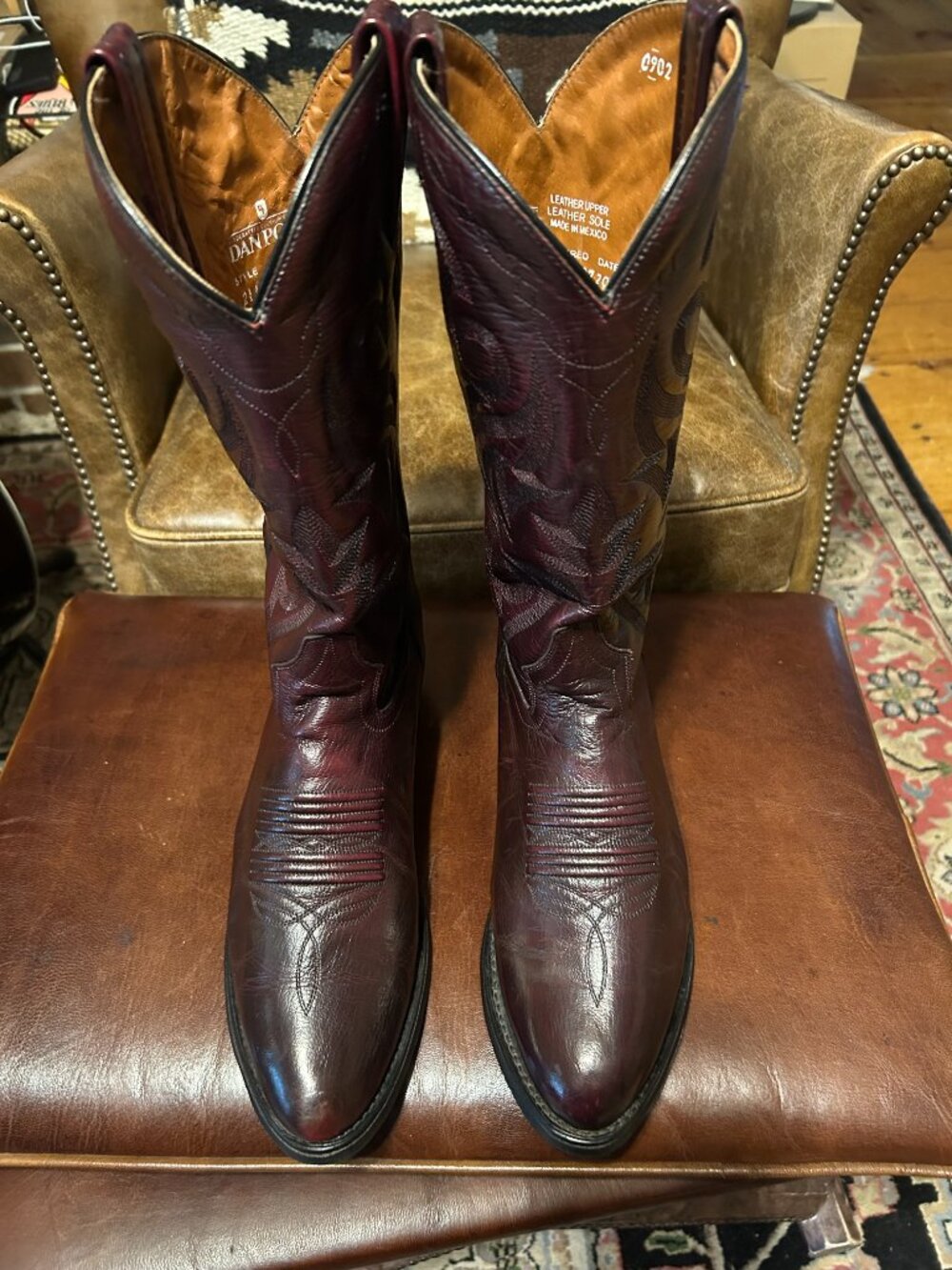 Dan Post Black Cherry 'The Milwaukee' 8.5 D - Picture 2 of 10